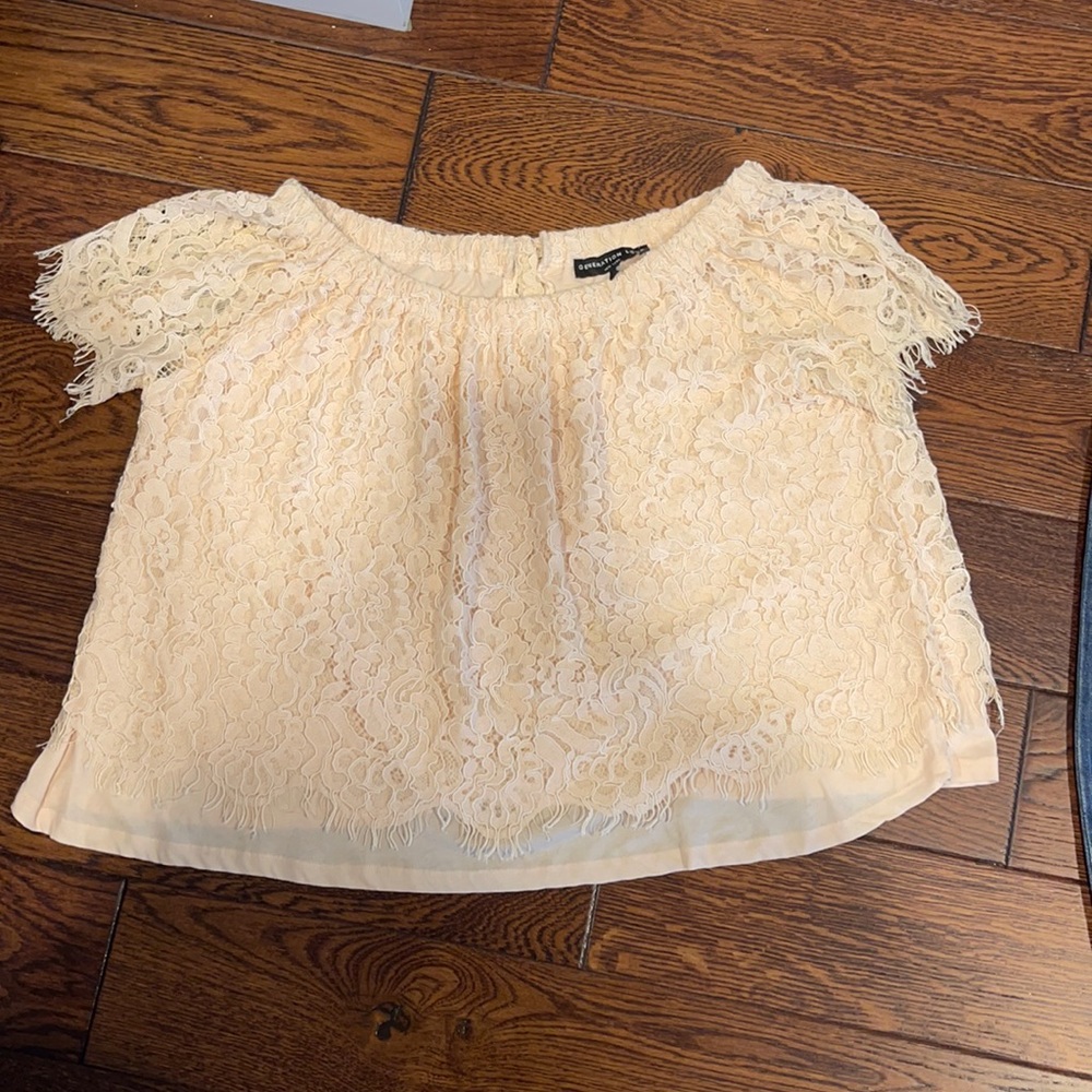 Generation love light pink off the shoulder top
